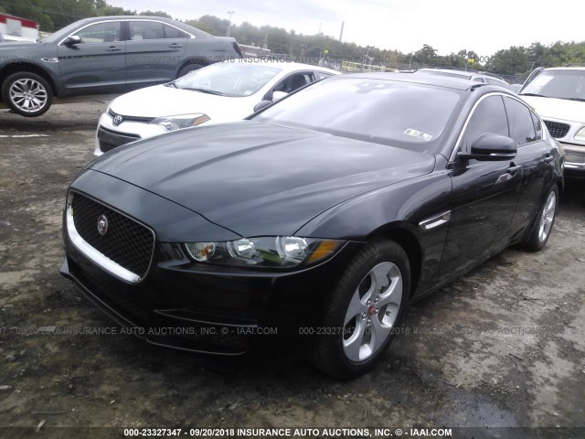 SAJAR4BG6HA971460 - 2017 JAGUAR XE BLACK photo 2