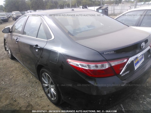 4T1BK1FK0FU567596 - 2015 TOYOTA CAMRY XSE/XLE BLACK photo 3