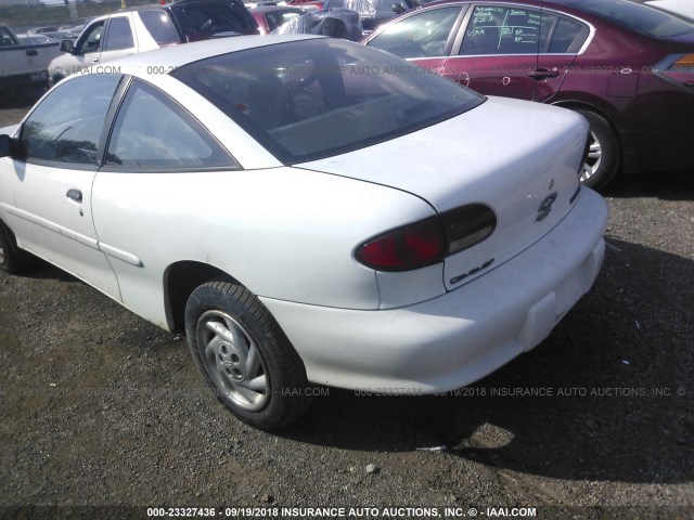 1G1JC1248W7212588 - 1998 CHEVROLET CAVALIER RS WHITE photo 3