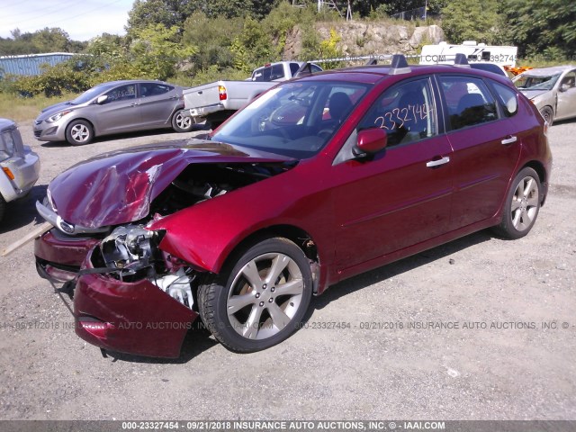 JF1GH6D67BH828792 - 2011 SUBARU IMPREZA OUTBACK SPORT RED photo 2