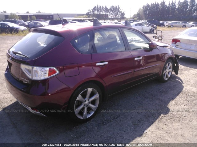 JF1GH6D67BH828792 - 2011 SUBARU IMPREZA OUTBACK SPORT RED photo 4