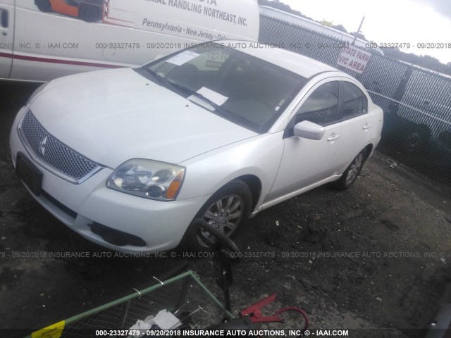 4A32B2FF2CE017915 - 2012 MITSUBISHI GALANT FE WHITE photo 2