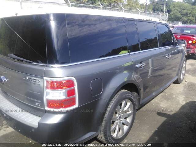 2FMEK63C49BA00275 - 2009 FORD FLEX LIMITED GRAY photo 4