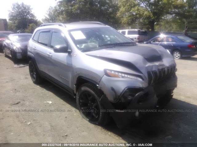 1C4PJMBX2JD569956 - 2018 JEEP CHEROKEE TRAILHAWK SILVER photo 1