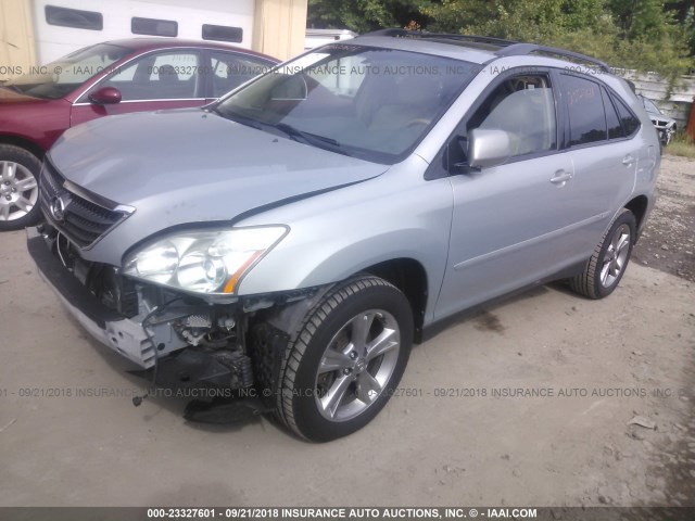 JTJHW31U872027608 - 2007 LEXUS RX 400H GRAY photo 2