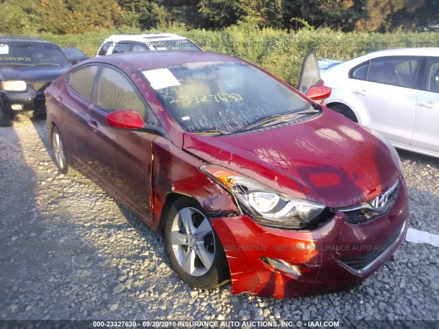 KMHDH4AE1CU304734 - 2012 HYUNDAI ELANTRA GLS/LIMITED RED photo 6