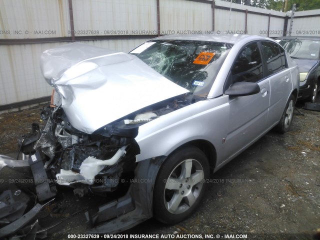 1G8AL58F57Z165740 - 2007 SATURN ION LEVEL 3 SILVER photo 2