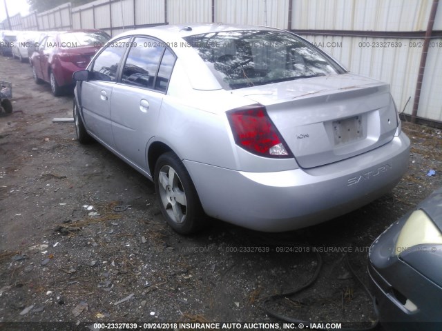 1G8AL58F57Z165740 - 2007 SATURN ION LEVEL 3 SILVER photo 3