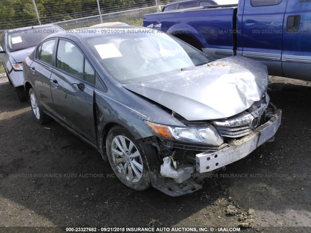 19XFB2F94CE028319 - 2012 HONDA CIVIC EXL GRAY photo 1