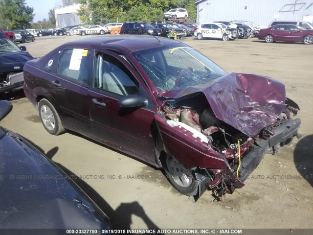 1FAFP34N47W320478 - 2007 FORD FOCUS ZX4/S/SE/SES მუქწითელი ფოტო 1