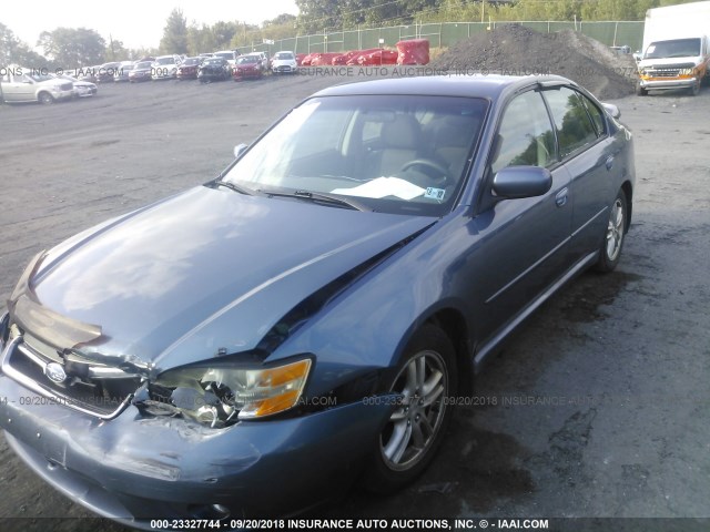 4S3BL616157229890 - 2005 SUBARU LEGACY 2.5I BLUE photo 2