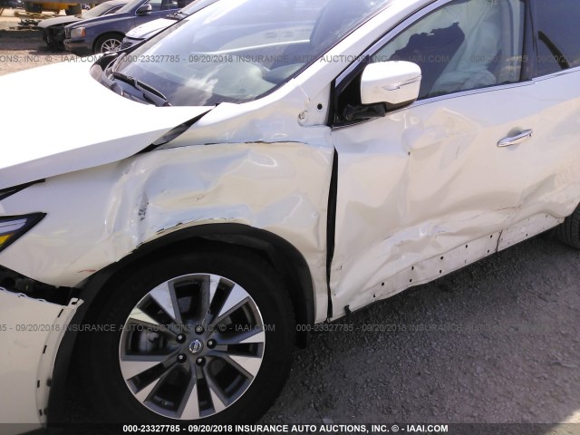 5N1AZ2MG3FN266875 - 2015 NISSAN MURANO S/SL/SV/PLATINUM WHITE photo 6