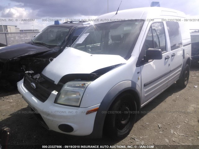 NM0LS6BN2CT115153 - 2012 FORD TRANSIT CONNECT XLT WHITE photo 2