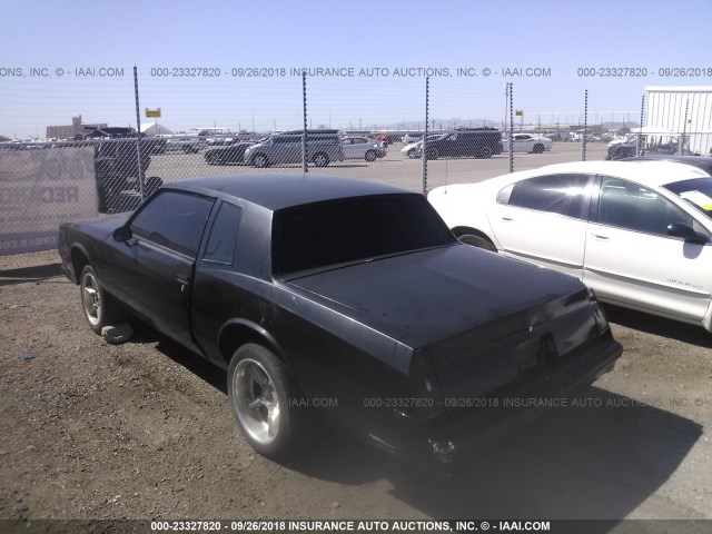 1G1AZ37K6BR441352 - 1981 CHEVROLET MONTE CARLO  BLACK photo 3