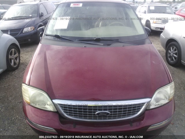 2FMZA53423BA33225 - 2003 FORD WINDSTAR SEL RED photo 6