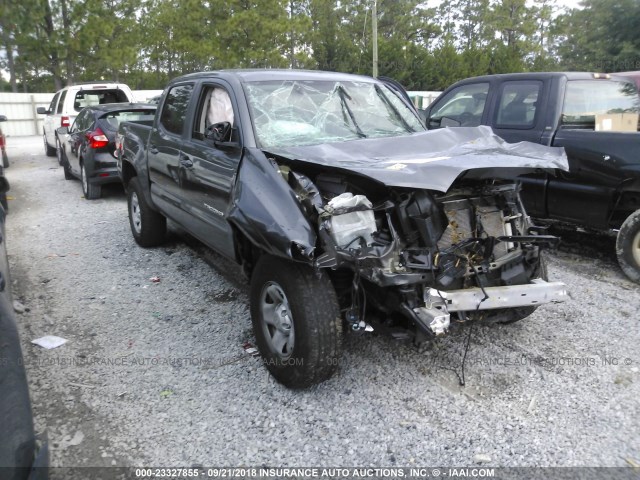 5TFAZ5CN0GX003786 - 2016 TOYOTA TACOMA DBL CAB/SR5/TRD SPORT/OR GRAY photo 1