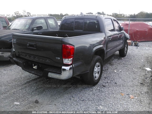 5TFAZ5CN0GX003786 - 2016 TOYOTA TACOMA DBL CAB/SR5/TRD SPORT/OR GRAY photo 4