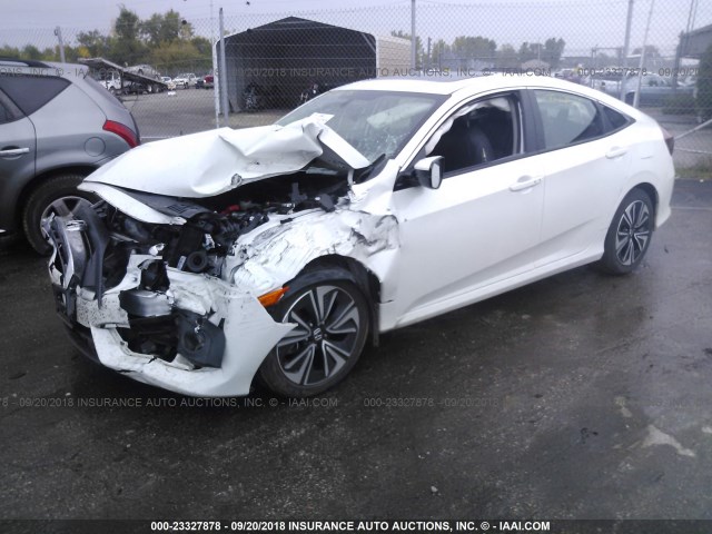 19XFC1F72HE032219 - 2017 HONDA CIVIC EXL WHITE photo 2