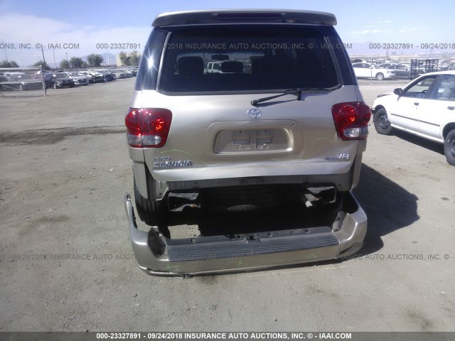 5TDZT38A75S263328 - 2005 TOYOTA SEQUOIA LIMITED GOLD photo 6