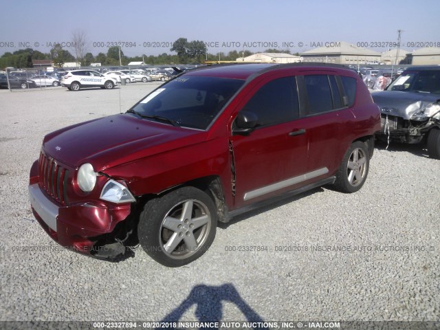 1J8FF57W47D193961 - 2007 JEEP COMPASS LIMITED MAROON photo 2