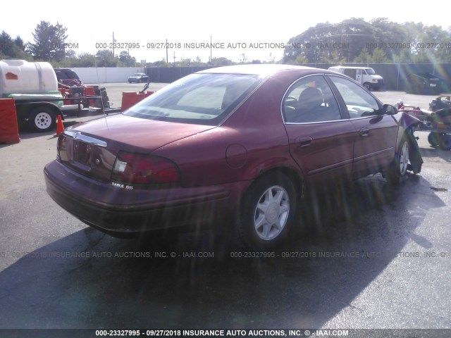 1MEFM50U83G626176 - 2003 MERCURY SABLE GS RED photo 4