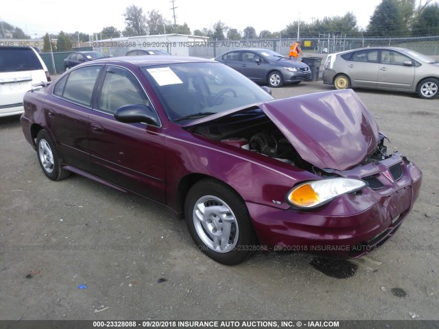 1G2NE52E55M217318 - 2005 PONTIAC GRAND AM SE RED photo 1