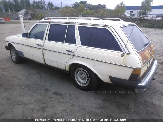 12319012013025 - 1980 MERCEDES-BENZ 300TD WHITE photo 3