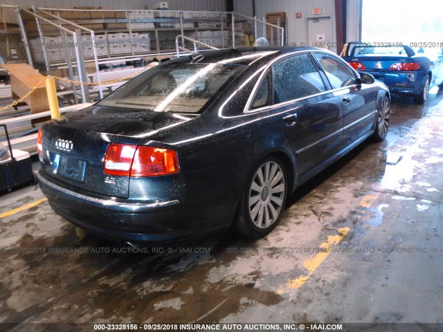 WAUML44E96N019967 - 2006 AUDI A8 L QUATTRO BLUE photo 4