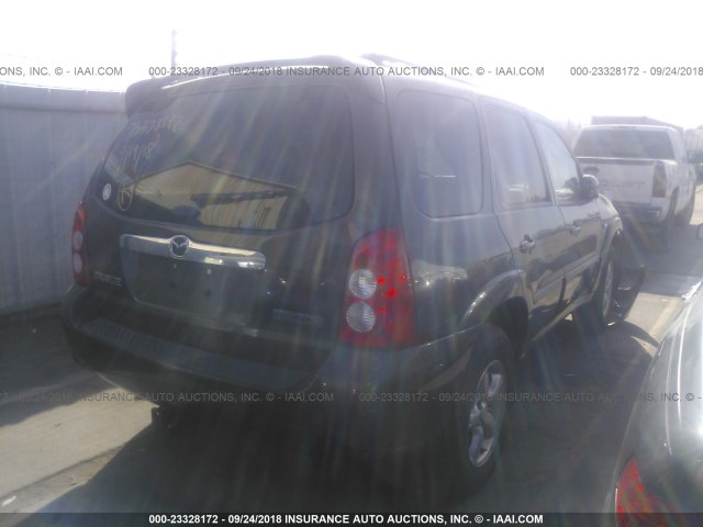 4F2CZ06146KM16486 - 2006 MAZDA TRIBUTE S GRAY photo 4