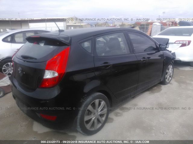 KMHCU5AE6DU085753 - 2013 HYUNDAI ACCENT GLS/SE BLACK photo 4