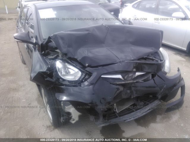 KMHCU5AE6DU085753 - 2013 HYUNDAI ACCENT GLS/SE BLACK photo 6