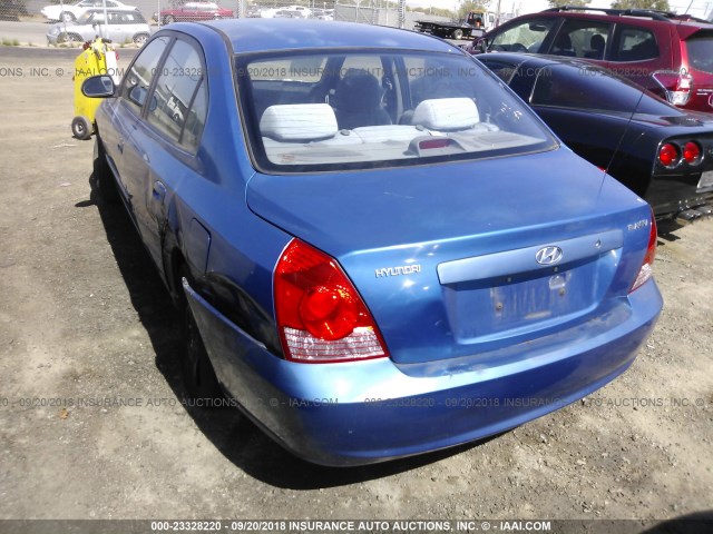 KMHDN46D94U886060 - 2004 HYUNDAI ELANTRA GLS/GT Dark Blue photo 3