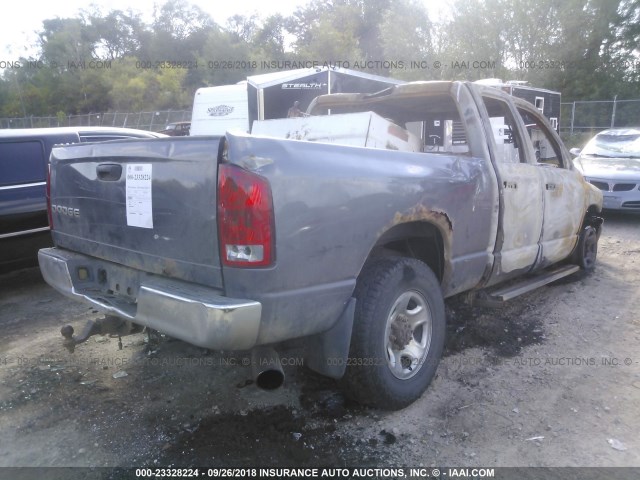 3D7KU28C24G182010 - 2004 DODGE RAM 2500 ST/SLT 灰色 照片 4