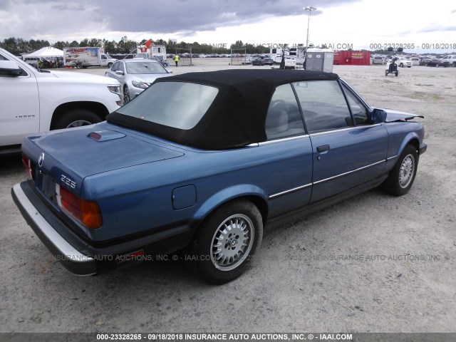 WBABB2302K8864172 - 1989 BMW 325 I AUTOMATIC BLUE photo 4
