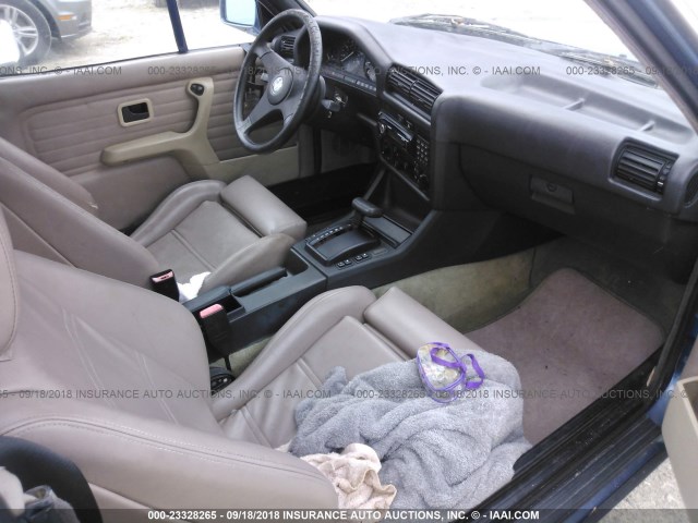 WBABB2302K8864172 - 1989 BMW 325 I AUTOMATIC BLUE photo 5