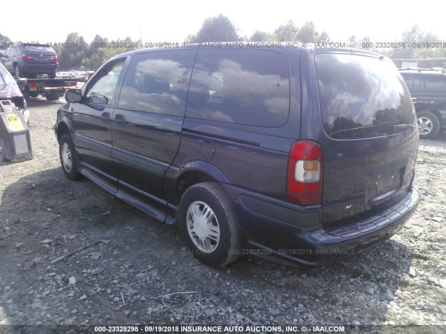 1GBDX23E83C310415 - 2003 CHEVROLET VENTURE INCOMPLETE BLUE photo 3