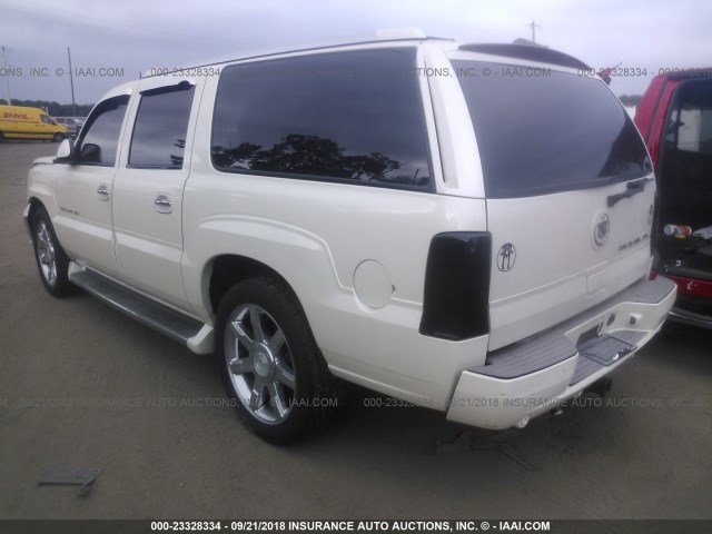 3GYFK66N53G210498 - 2003 CADILLAC ESCALADE ESV WHITE photo 3