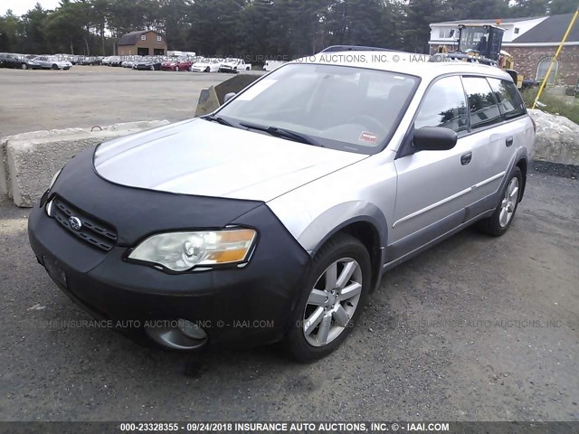 4S4BP61C366346643 - 2006 SUBARU LEGACY OUTBACK 2.5I SILVER photo 2