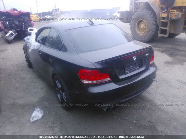 WBAUC9C53CVM11918 - 2012 BMW 135 I BLACK photo 3