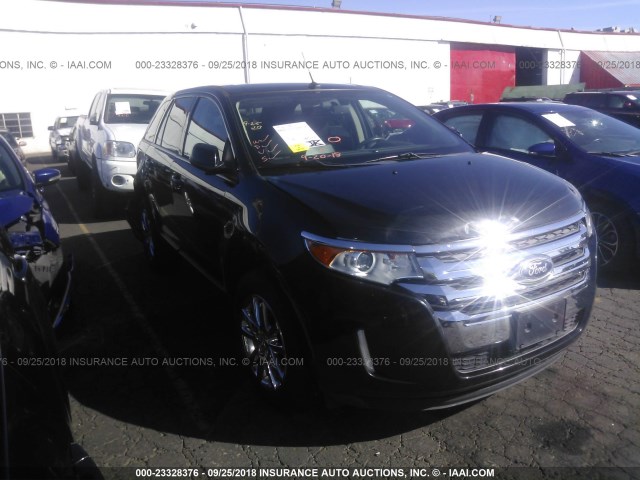 2FMDK3JC9DBA48389 - 2013 FORD EDGE SEL BLACK photo 1