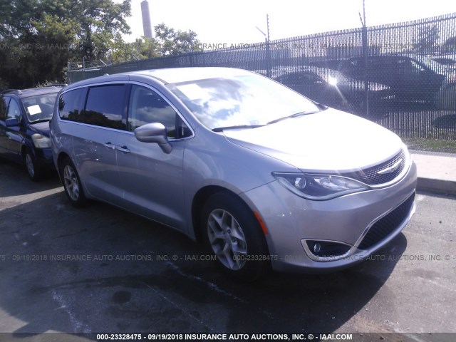 2C4RC1FG0JR107162 - 2018 CHRYSLER PACIFICA TOURING PLUS SILVER photo 1