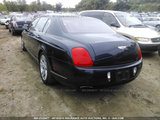 SCBBR93W18C051734 - 2008 BENTLEY CONTINENTAL FLYING SPUR BLUE photo 3