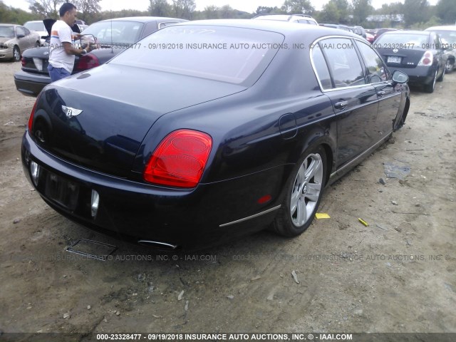 SCBBR93W18C051734 - 2008 BENTLEY CONTINENTAL FLYING SPUR BLUE photo 4