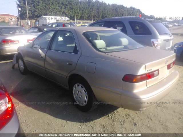 4T1BG22K7XU442299 - 1999 TOYOTA CAMRY CE/LE/XLE 金色 照片 3