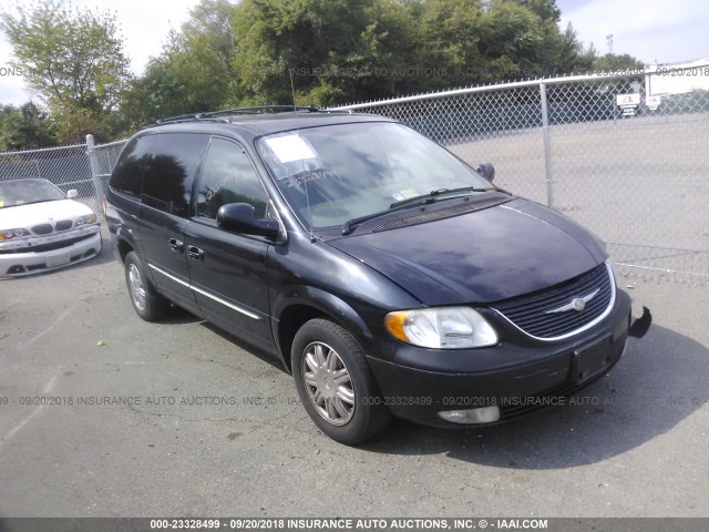 2C8GP64L73R366726 - 2003 CHRYSLER TOWN & COUNTRY LIMITED BLACK photo 1