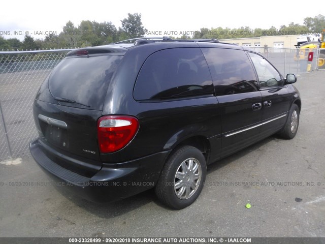 2C8GP64L73R366726 - 2003 CHRYSLER TOWN & COUNTRY LIMITED BLACK photo 4