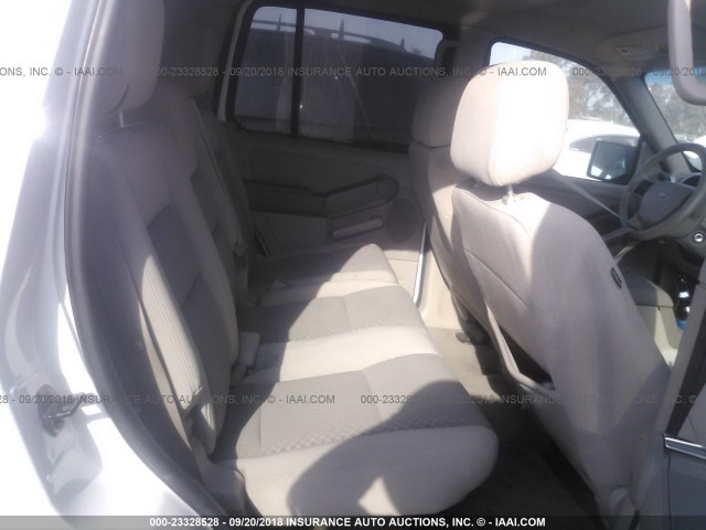 1FMEU62E76UB11695 - 2006 FORD EXPLORER XLS WHITE photo 8