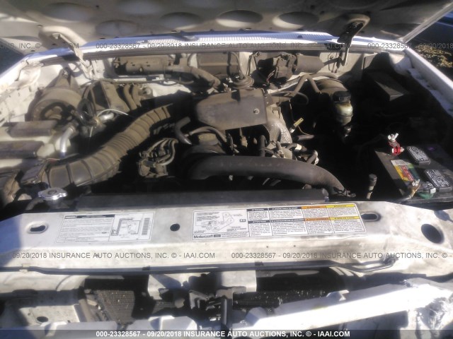 4F4YR12CXYTM14877 - 2000 MAZDA B2500 WHITE photo 10