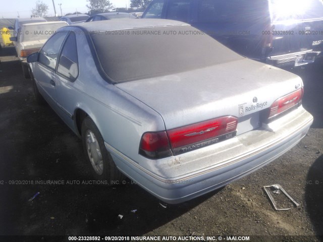 1FAPP6249NH150510 - 1992 FORD THUNDERBIRD LX Light Blue photo 3