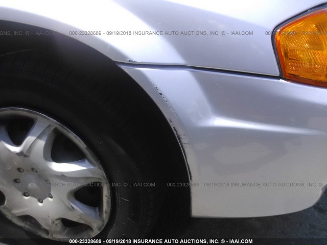 JM1BJ2226X0157834 - 1999 MAZDA PROTEGE DX/LX SILVER photo 6